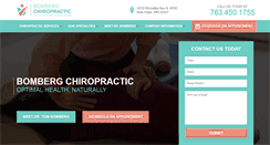 Desktop Screenshot of bombergchiropractic.com